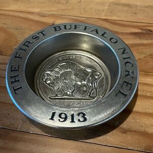 Vintage Avon The First Buffalo Nickel 1913 Soap,Coin, Trinket Dish